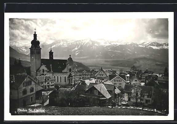 Cartoline postali: Rieden, Ortsansicht aus der Ferne bei de – Usato da Berlin venduto da bartko-reher