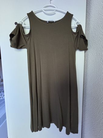 Khaki-Kleid von Pull&Bear, Grösse XS