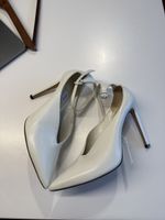 Jimmy Choo Escarpins en cuir blanc, taille 39.5