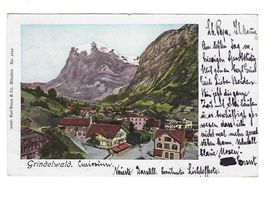 CH, AK Grindelwald 17.12.1899 nach Baden