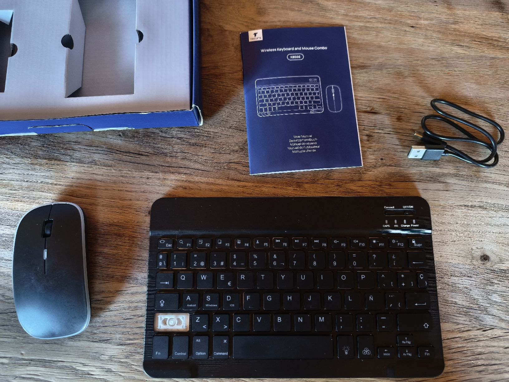 Tastiere: TEC-URS K8586 Wireless Keyboard Mouse Combo neuwertig LED – Nuovo (secondo la descrizione) da Mühleberg venduto da lirgg01 2