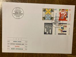 Schweiz 1993 Ersttagsbrief Satz Kunstwerke von Frauen