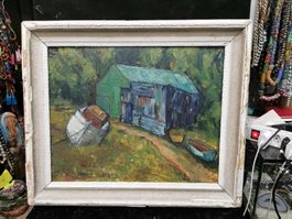 HUILE SUR PANNEAU SIGNÉE probablement JOHN TORCAPEL???