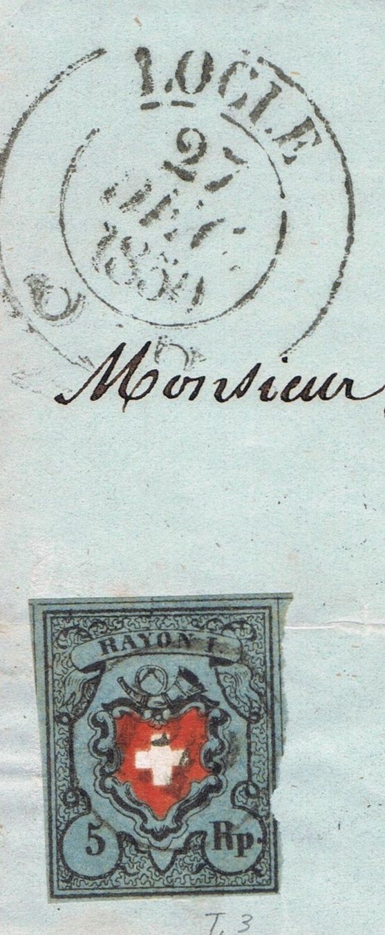 Tutti i francobolli: Rayon I (15 II) auf Brief – Usato da Biberstein venduto da Jura39 1