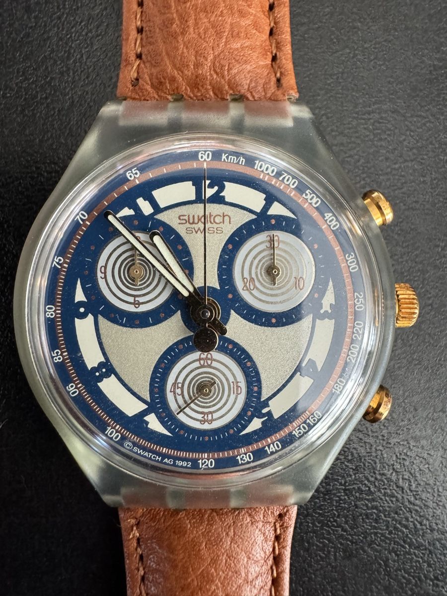 Swatch Orologi: Swatch Chrono (SCN107) Honeytree – Nuovo e nell'imballaggio originale da Künten venduto da Spike17 1