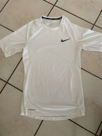 Herren Shirt Nike Pro Trikot Weiss Grösse M gut erhalten