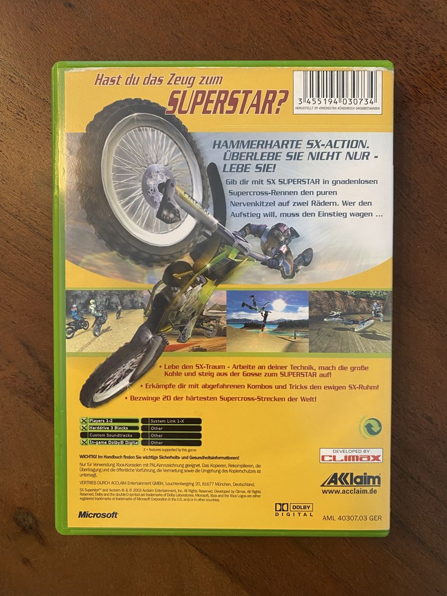 Microsoft Giochi: SX Superstar für Xbox – Usato da Thunstetten venduto da Virus_33 2