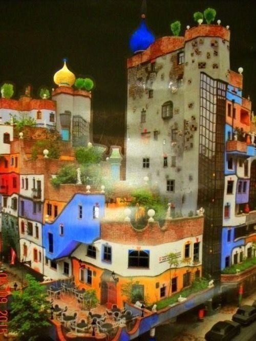 Grafiken & Lithographien: Bild Siebdruck Hundertwasser – Gebraucht aus Wettswil von ann_hd9g