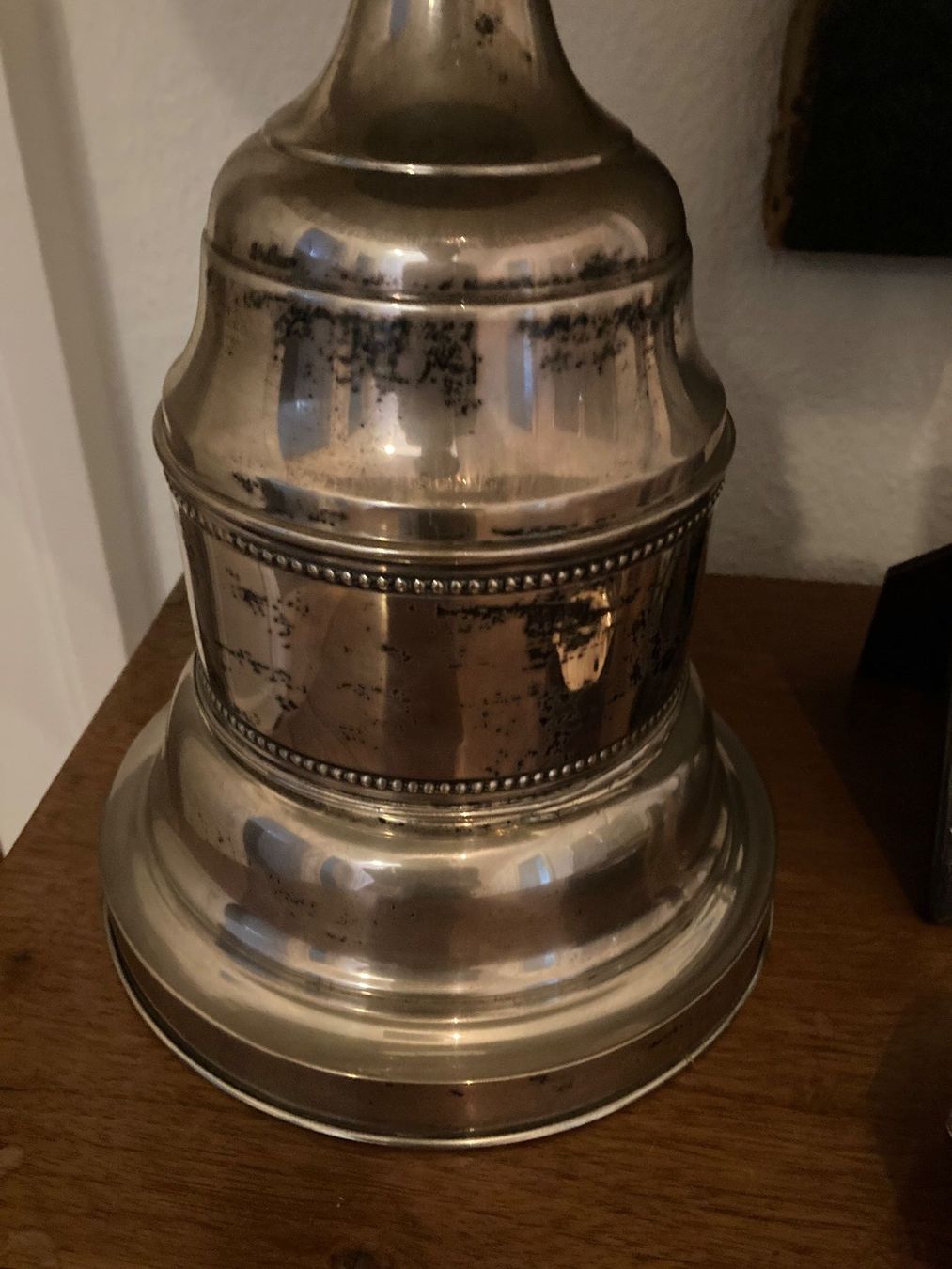Lampade: WUNDERBARE EDLE TISCHLAMPE AUS ECHTSILBER, H ca. 65 cm – Usato da Zürich venduto da einefreude 2