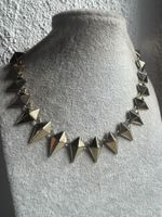 Halskette in Gold-Zacken - Moderne PUNKKETTE