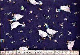 Baumwollstoff 50 x 140 cm Gänse