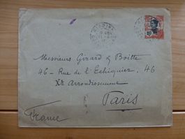 Indo-China, Giadihn Cochinchine Ganzsa. R.F. Post. 10c 1913