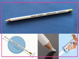 1x Stift Radiergummi - ideal um Akzente zu setzen