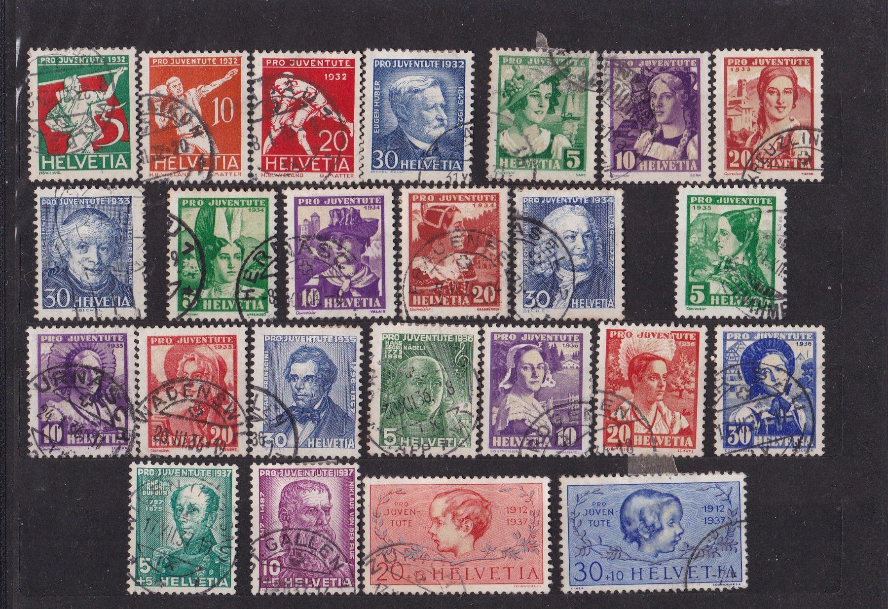 Tutti i francobolli: Pro Juventute Briefmarken Lot, ab Vorläufer – Usato da Münchwilen AG venduto da Nesar 2