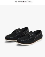 TOMMY HIFLIGER Herren Leder Mokassin Schuhe Slipper 43 NEU