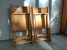 4 Klappstühle aus Holz (gebraucht)