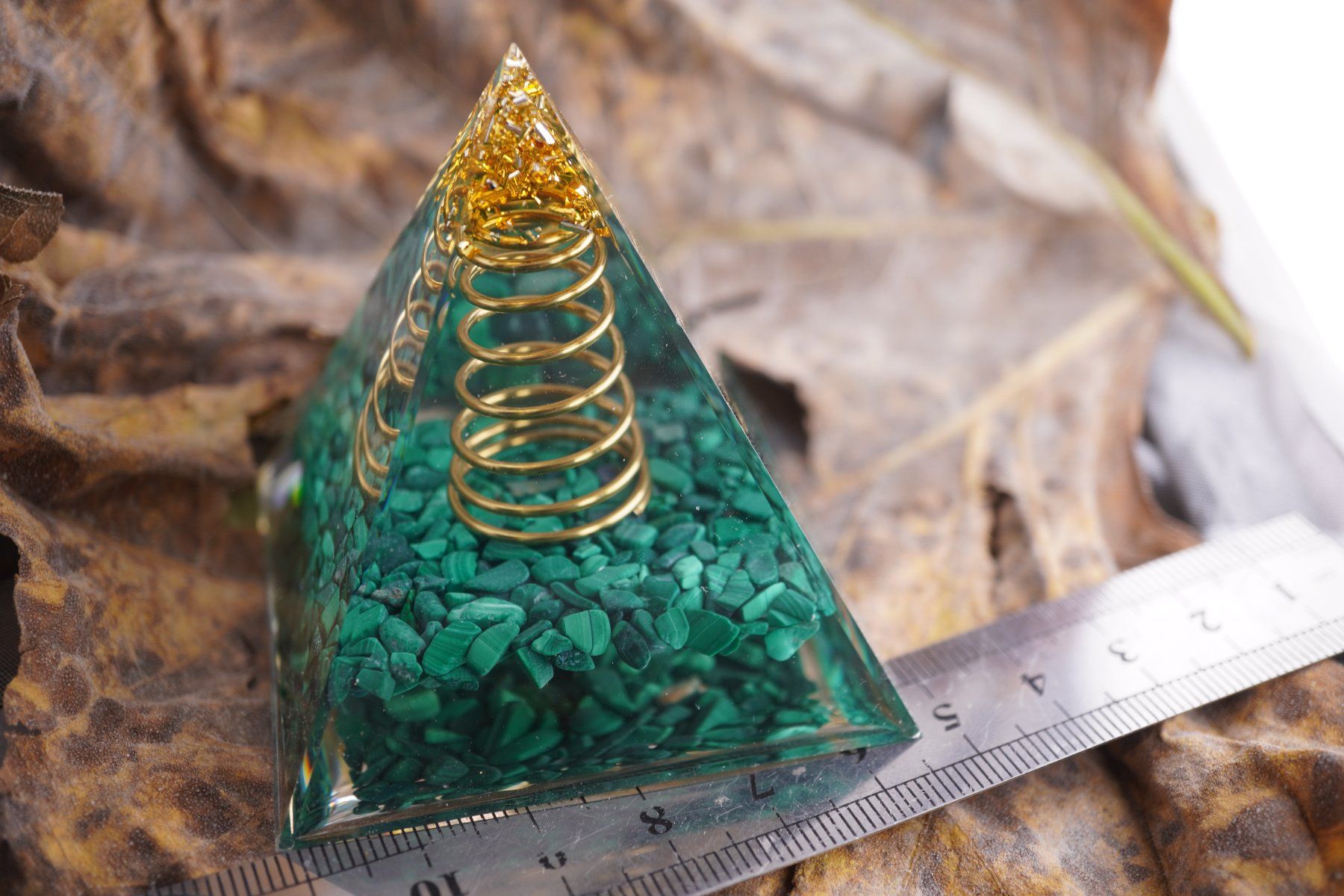 Minerali & Pietre curative: Orgonit Pyramide Malachit   Räumung    (1) – Nuovo e nell'imballaggio originale da Eschenbach SG venduto da topstone 3