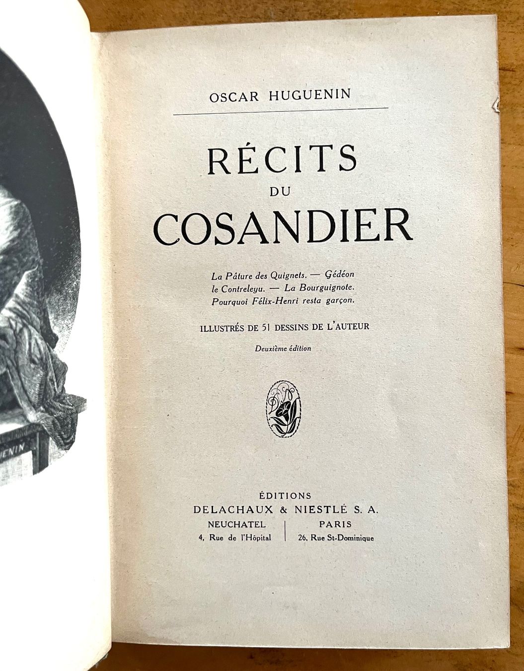 Bücher: Récits du Cosandier - 1928 – Gebraucht aus Renan BE von johncactus 6