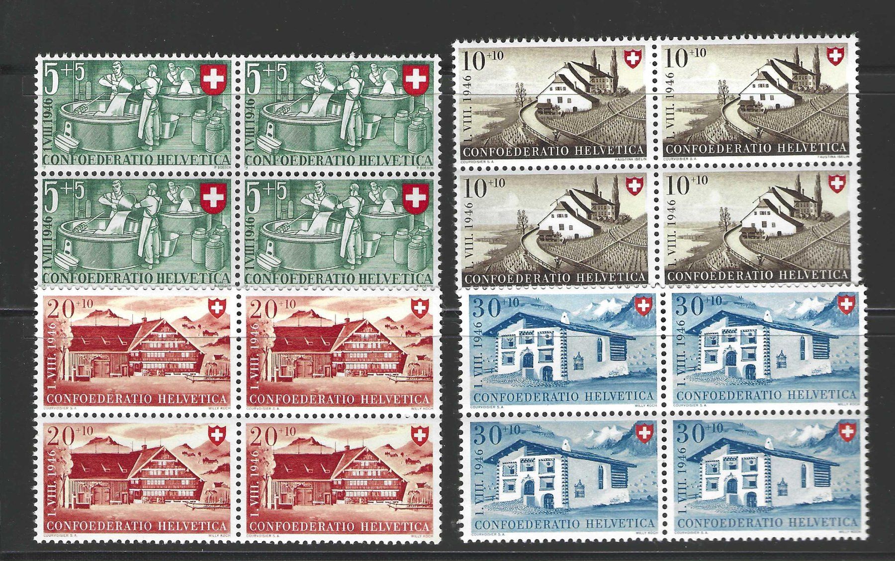 Alle Briefmarken: 1946, Serie postfrisch – Neu (gemäss Beschreibung) aus Wildhaus von Brunphil