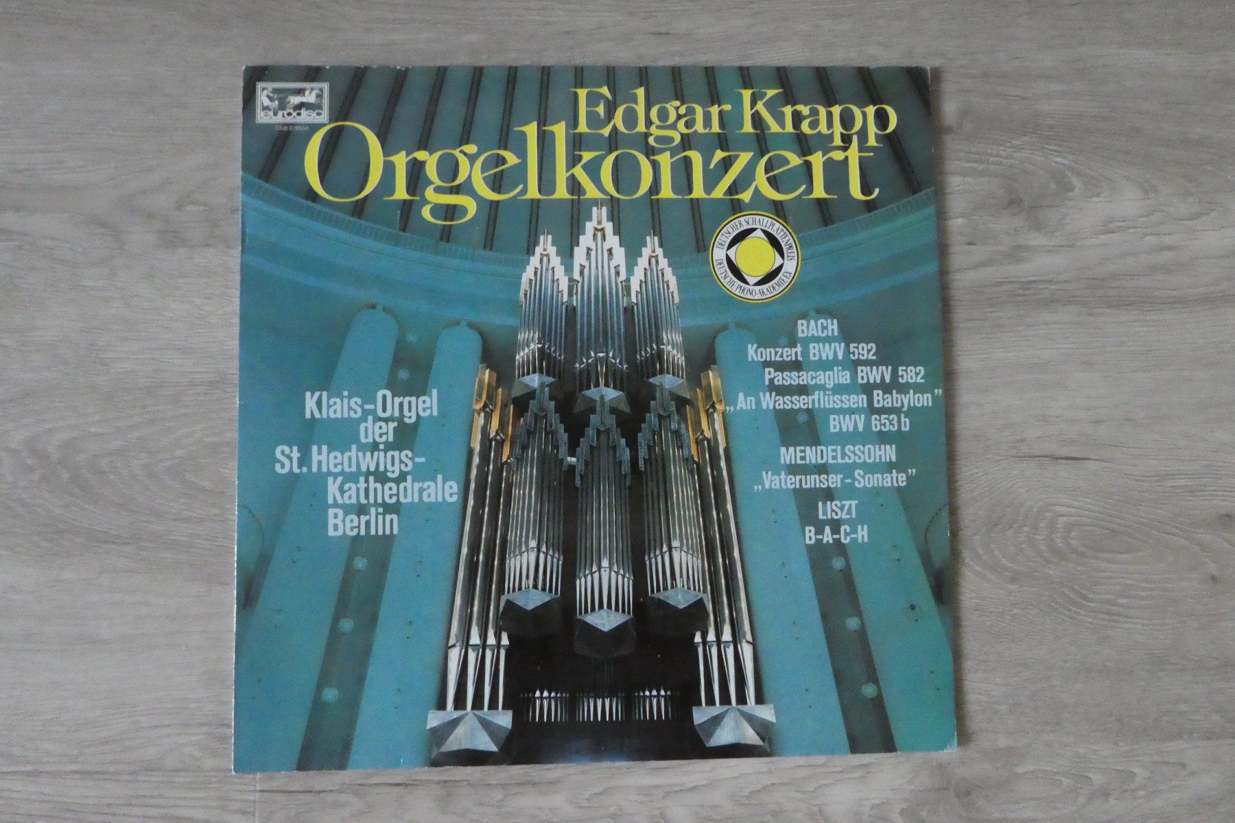 Schallplatten: Edgar Krapp Orgelkonzert LP. – Gebraucht aus Andelfingen von Annegret06