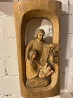 Holzschnitzerei Heilige Familie / Weihnachten, Krippe