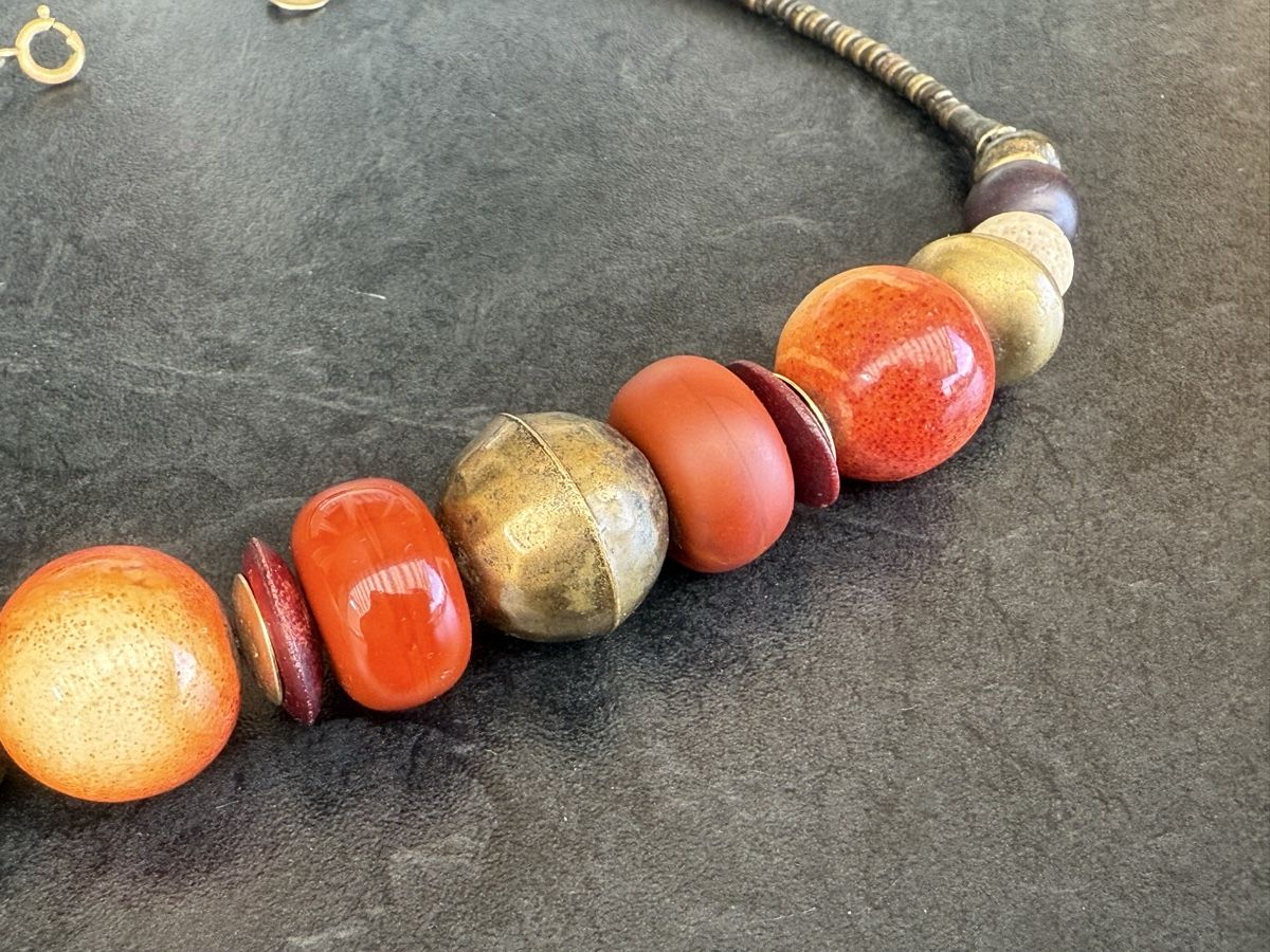 Catenine: Modeschmuck Halskette Ethno Boho mit bunten Perlen – Usato da Wettingen venduto da Ni_la_lo 2