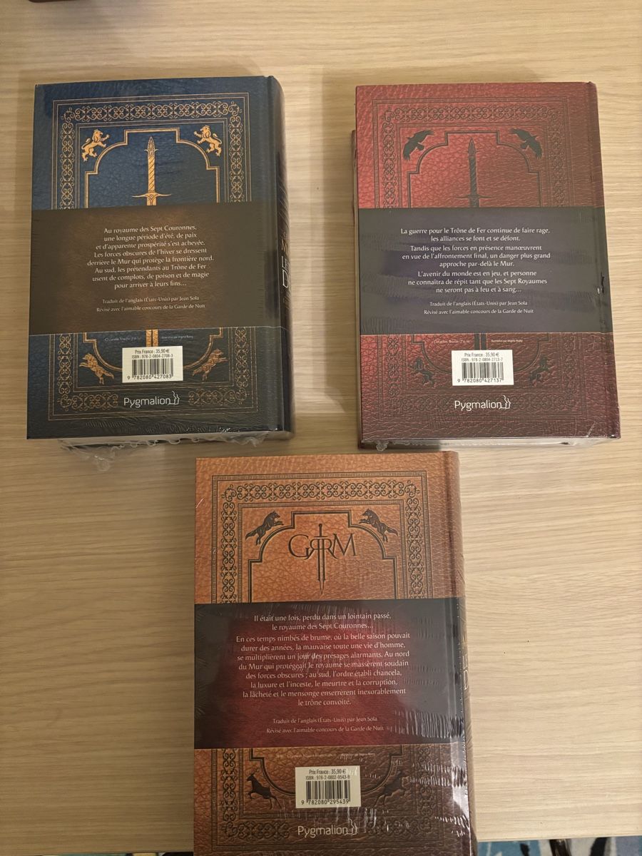 Libri: Livres Game of Thrones – Nuovo e nell'imballaggio originale da Chapelle-s-Moudon venduto da vanesso 1