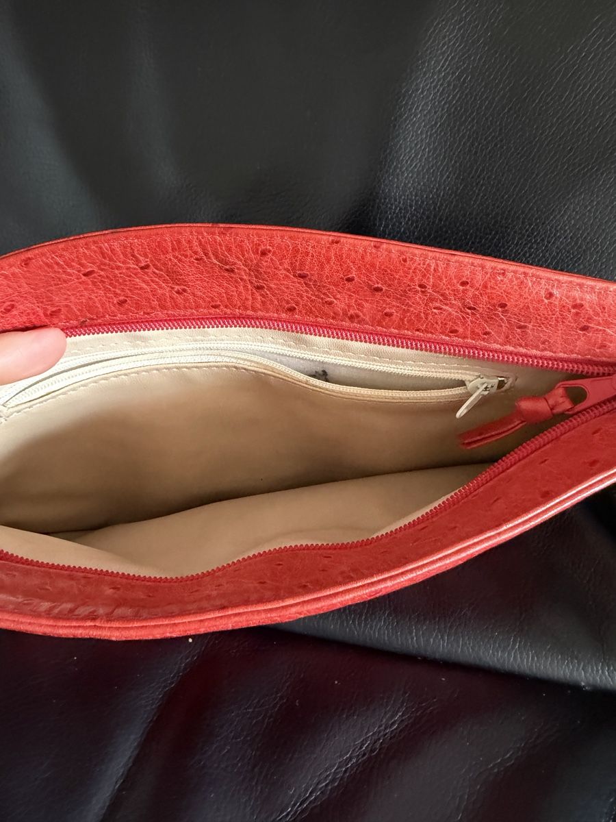 Borse da donna: Pochette vintage en cuir rouge – Usato da Lausanne venduto da Pascal9999 2