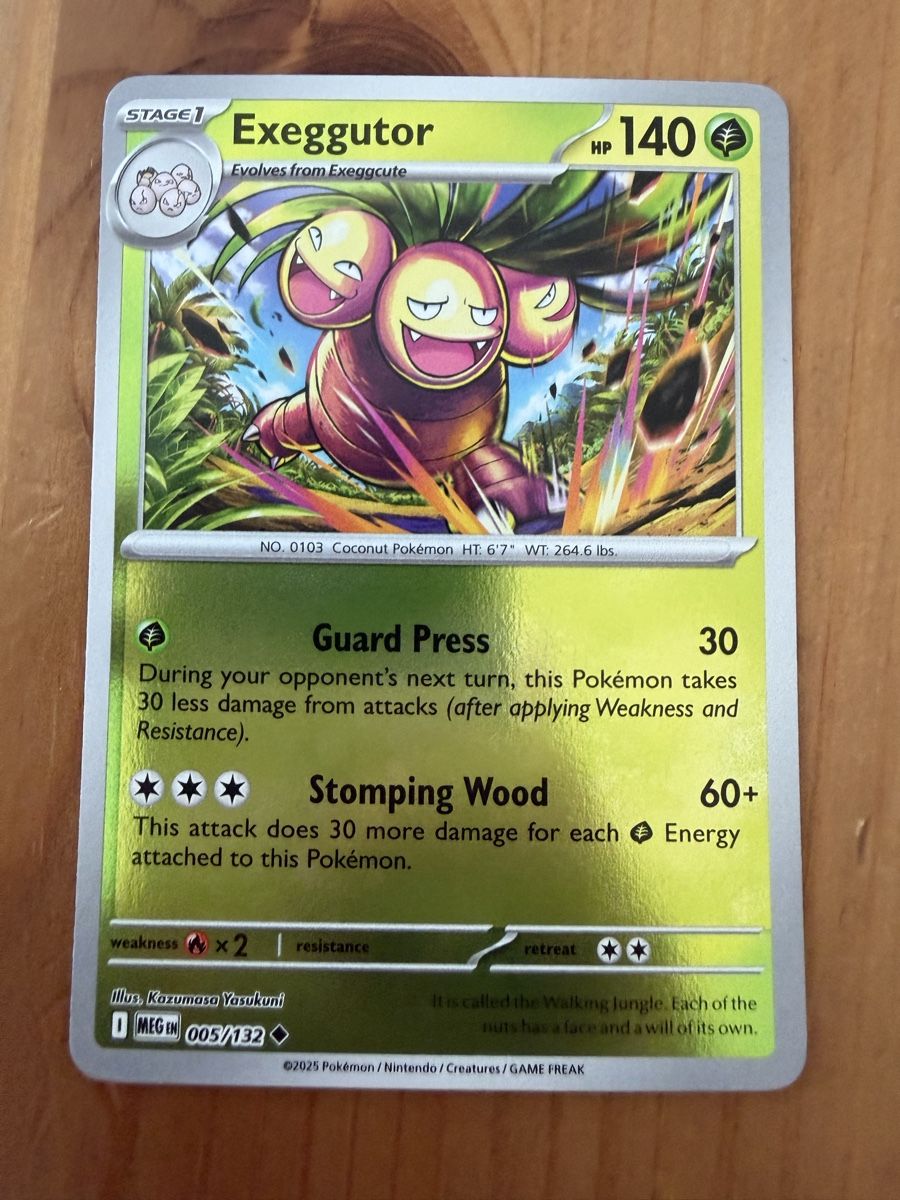 Pokémon Carte collezionabili: Exeggutor (MEG005) – Nuovo (secondo la descrizione) da Vevey venduto da Matx