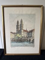 Antike Orig Rad. Grossmünster Zürich, Götz 