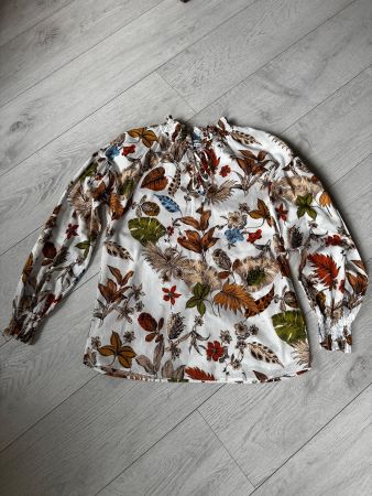 Caliban Bluse mit Blumenmuster, Grösse 38 (italienisch 44)
