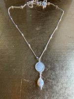 Wunderschöne 925 Silber Halskette mit Perle