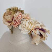 Textil Blüten Haarschmuck Haarreifen Haarband Stirnband