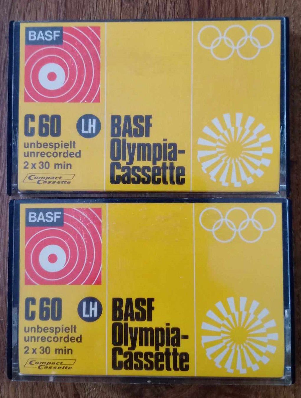 Kompaktkassetten: BASF Olympia Cassette C 60 - Cassette MC 2x – Gebraucht aus Le Locle von