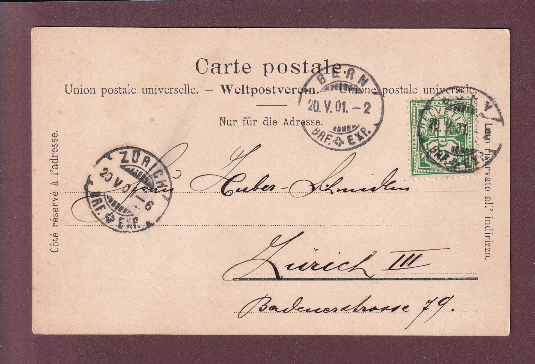 Cartes postales: Gruss aus BERN - 1901 – D'occasion à Pully par nicecards 1