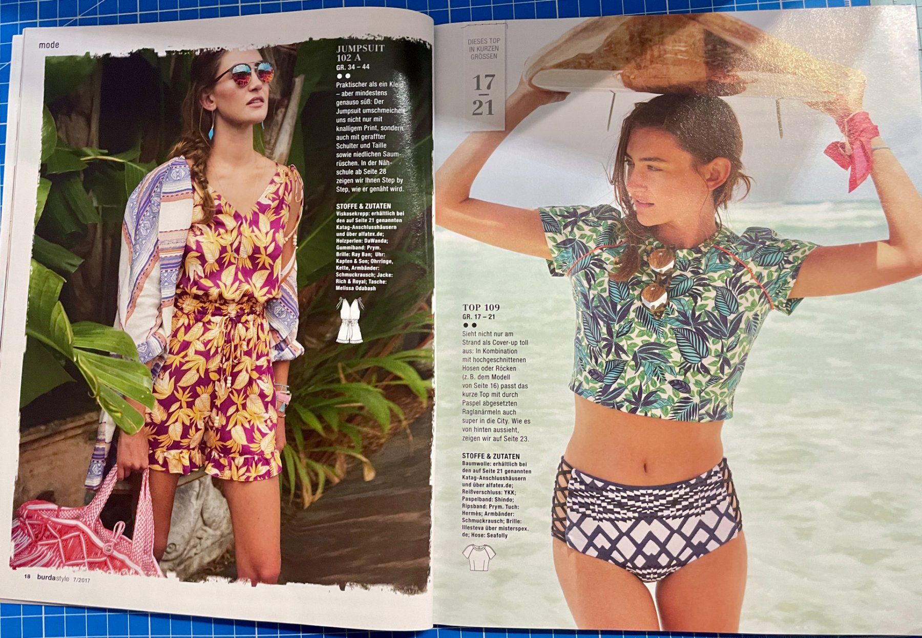 Cartamodelli: Burda Style 07/2017 – Usato da Neuendorf venduto da Knopfi 8