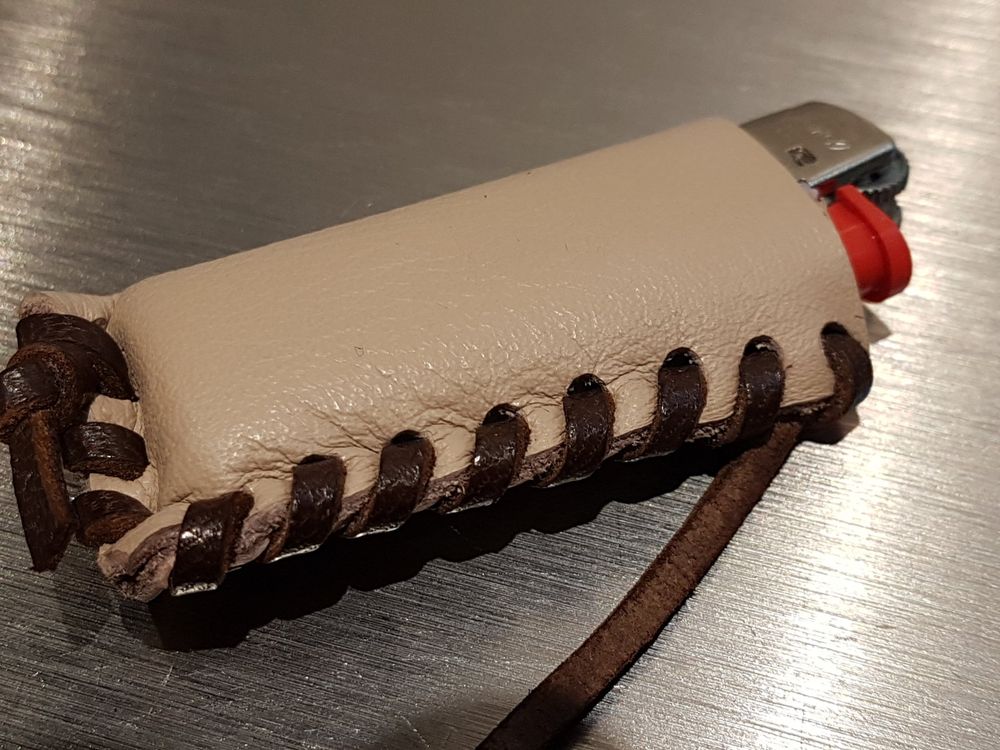 Western Schlüsselanhänger Echtleder Dunkelbraun B Produktbild-Vorschau 12