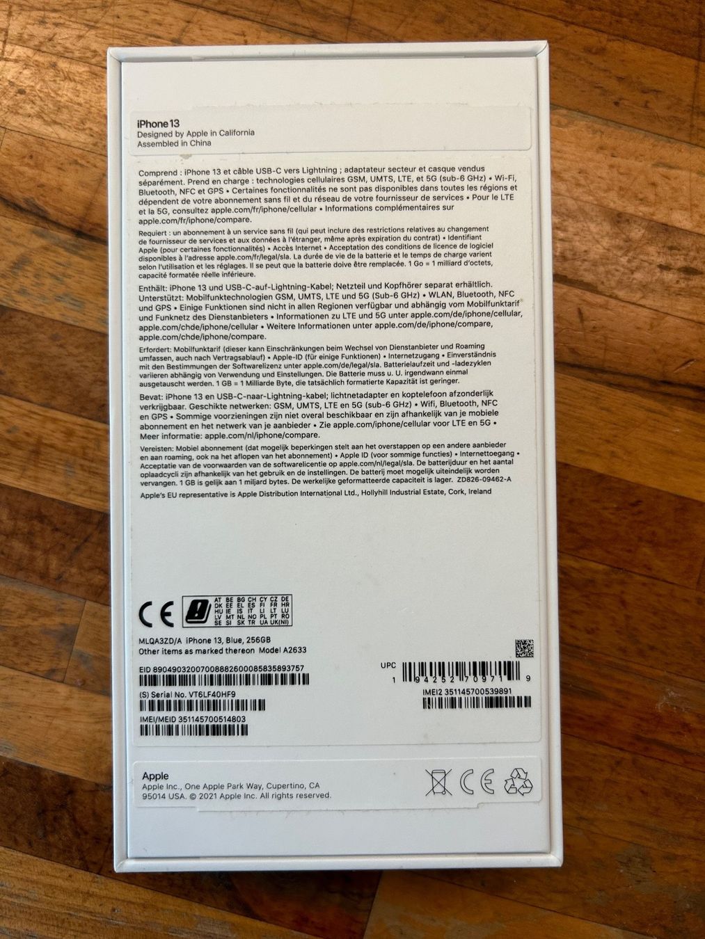 Apple Handys / Smartphones: iPhone 13 blue 256 GB – Gebraucht aus Derendingen von  5