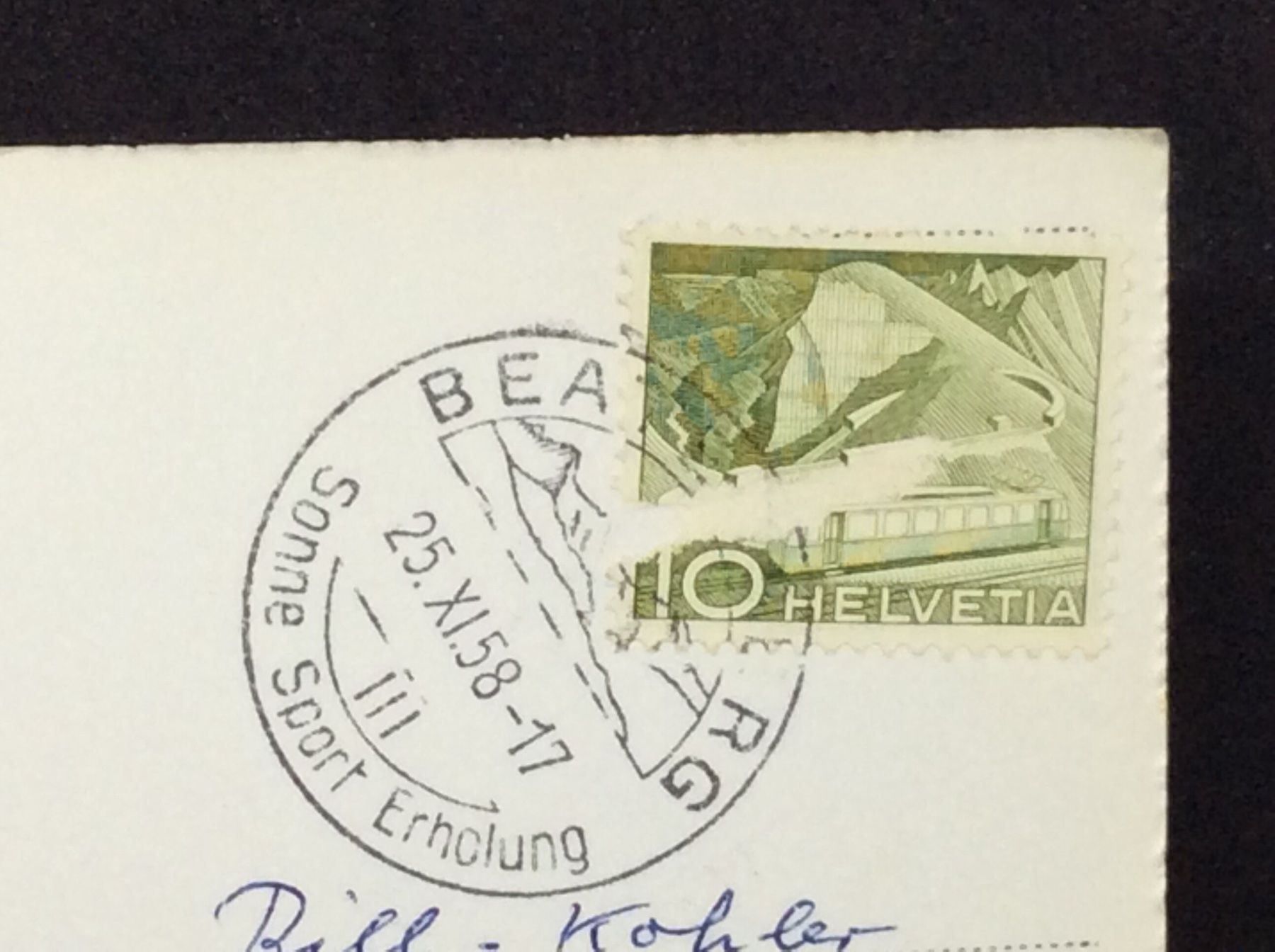 Cartoline postali: Kurheim Silberhorn, Beatenberg – Usato da Widnau venduto da Brusi9 1