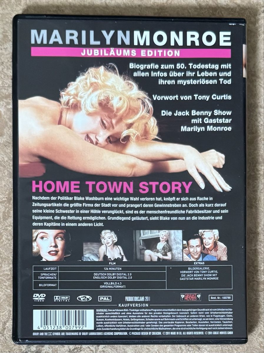 Tutti i DVDs: MARILYN MONROE  – Nuovo (secondo la descrizione) da Dietikon venduto da AndreaSch01 1