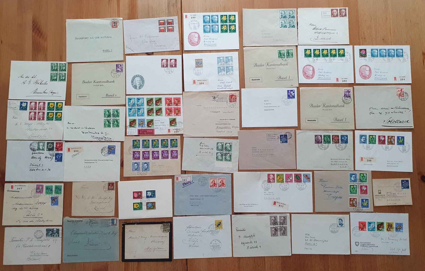 Tutti i francobolli: Pro Juventute: 40 verschiedene Briefe (2)  Siehe Scan – Usato da Dällikon venduto da Minita