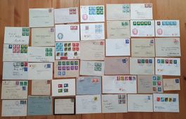 Pro Juventute: 40 verschiedene Briefe (2)  Siehe Scan