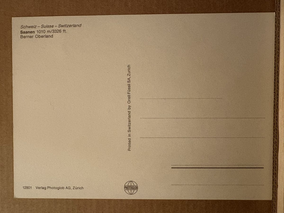 Cartoline postali: AK von Saanen – Usato da Rümlang venduto da Kartenpost1 1