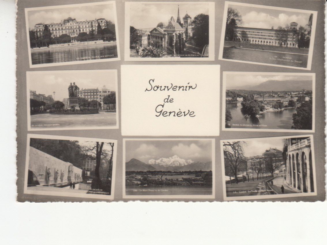 Cartoline postali: Genève ca. 1945 – Usato da Bürglen TG venduto da StampGraf