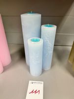 111 Posten Raureif Kerzen aus Liquidation