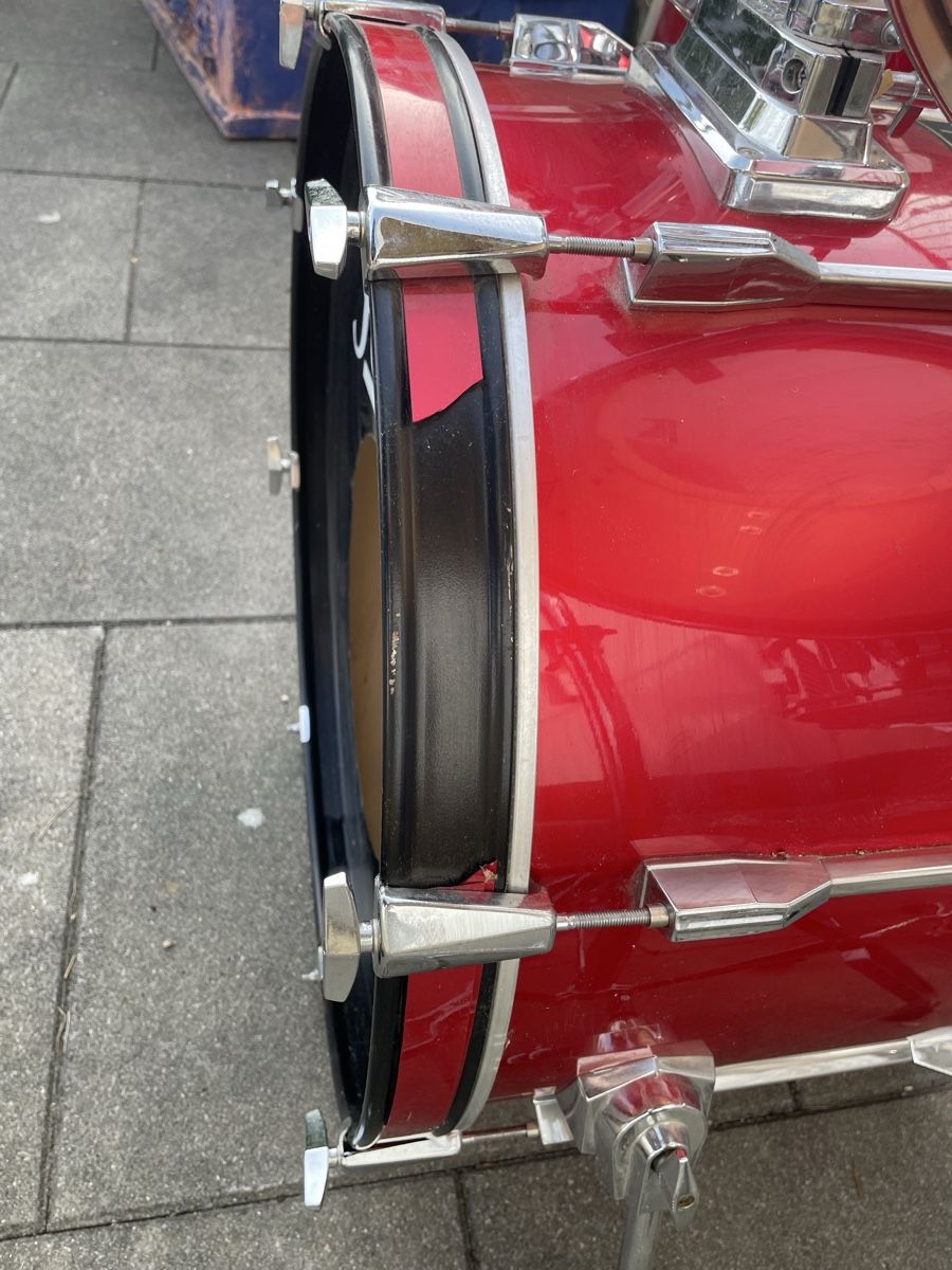 Strumenti musicali: Pearl Schlagzeug Komplettset rot – Usato da Utzigen venduto da fox_yn7n 4