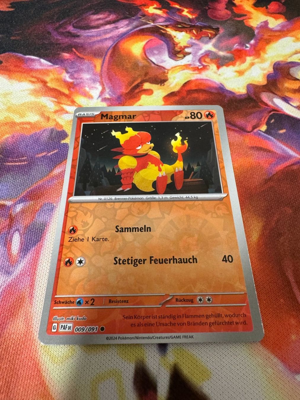 Pokémon Sammelbilder & Trading cards: Magmar (PAF 009) / Reverse Holo / Paldeas Schicksale – Neu (gemäss Beschreibung) aus Bülach von CherryBlu