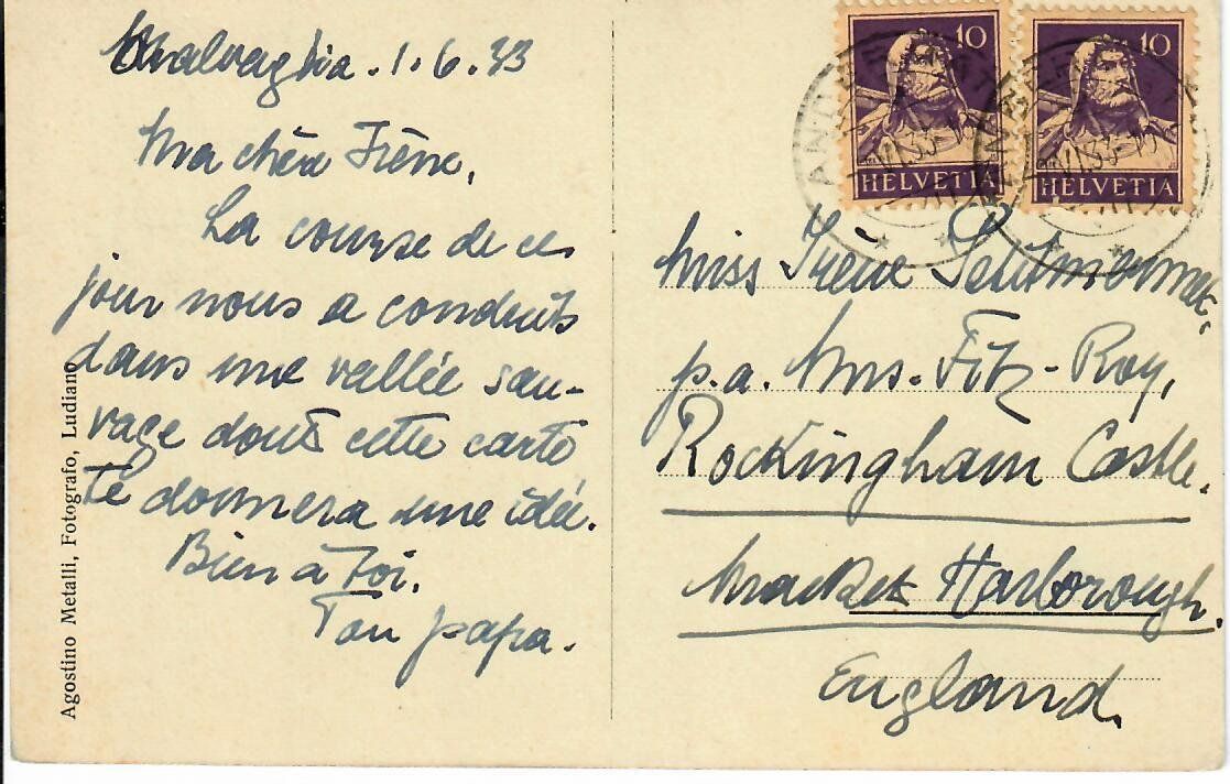 Cartes postales: Ponte Cabréra - Valle Malvaglia  1933 – D'occasion à Hochdorf par Ziegel-16 1