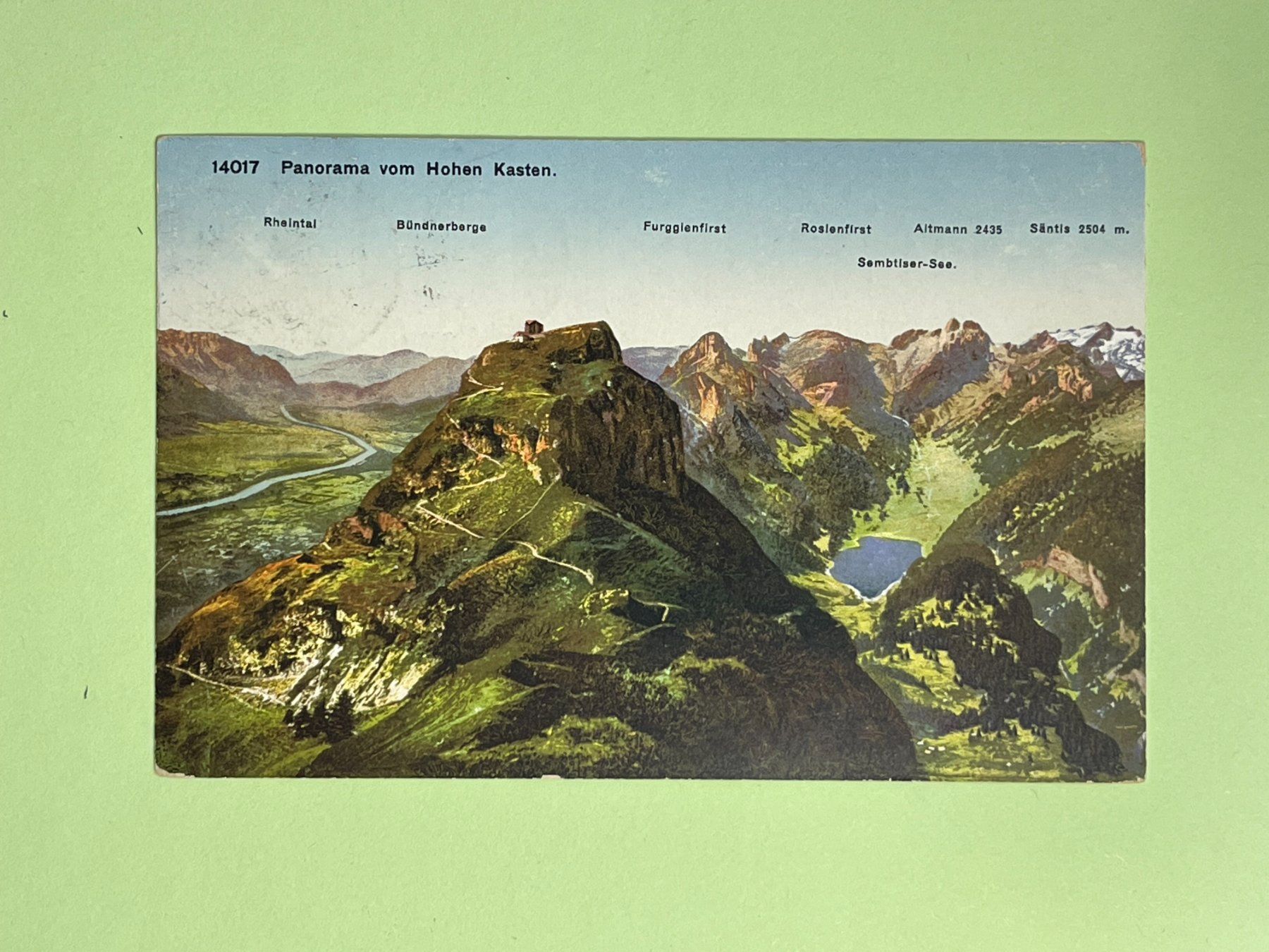Cartoline postali: Panorama vom Hohen Kasten - Appenzell – Usato da Steg VS venduto da _vinci_