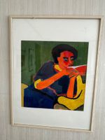 Echtes Ölgemälde: Frauenbild, Norbert Peschel, 47x49 cm